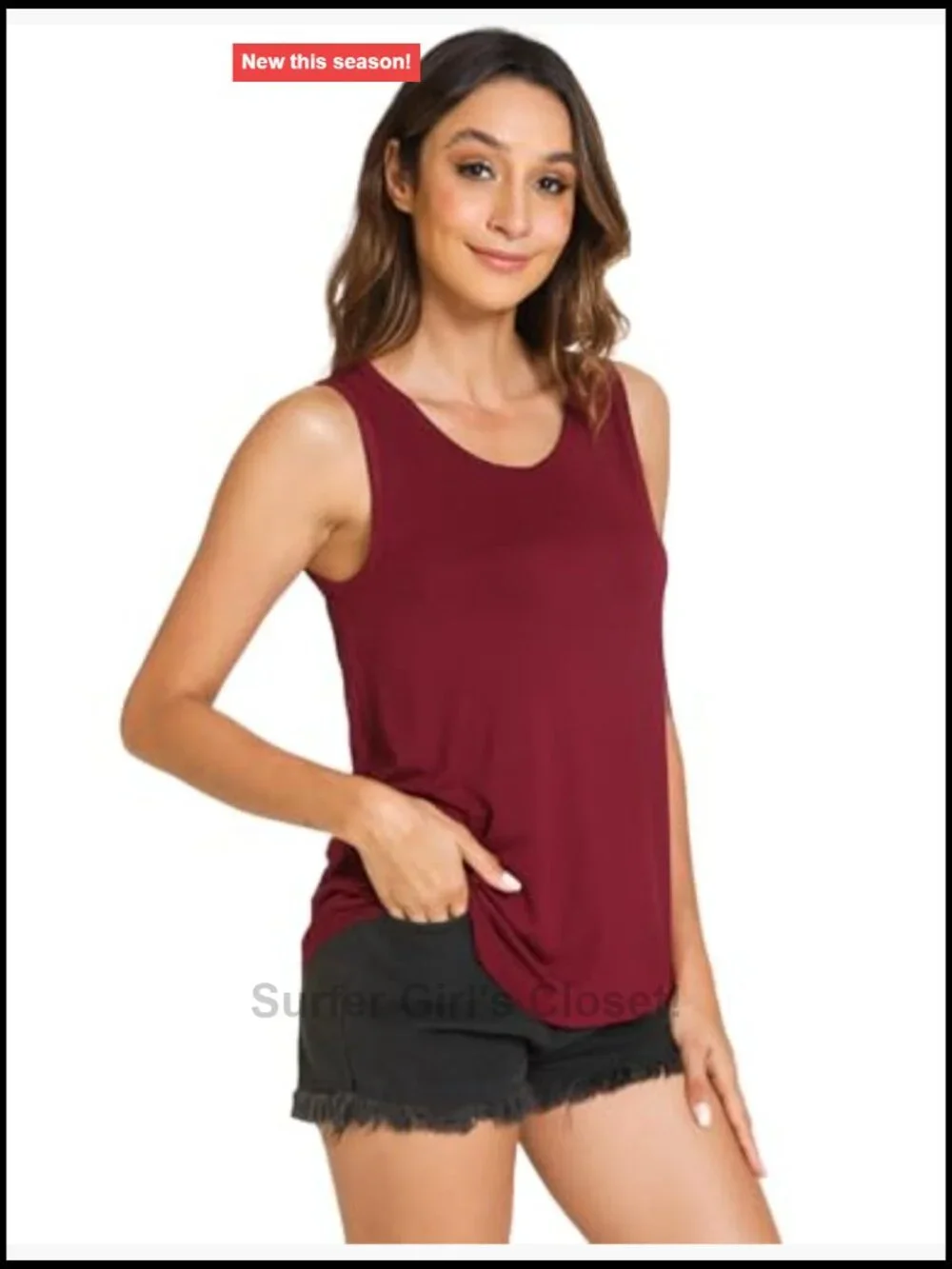 Bamboo Viscose Loose Fit Sleeveless Pajama Tank Top